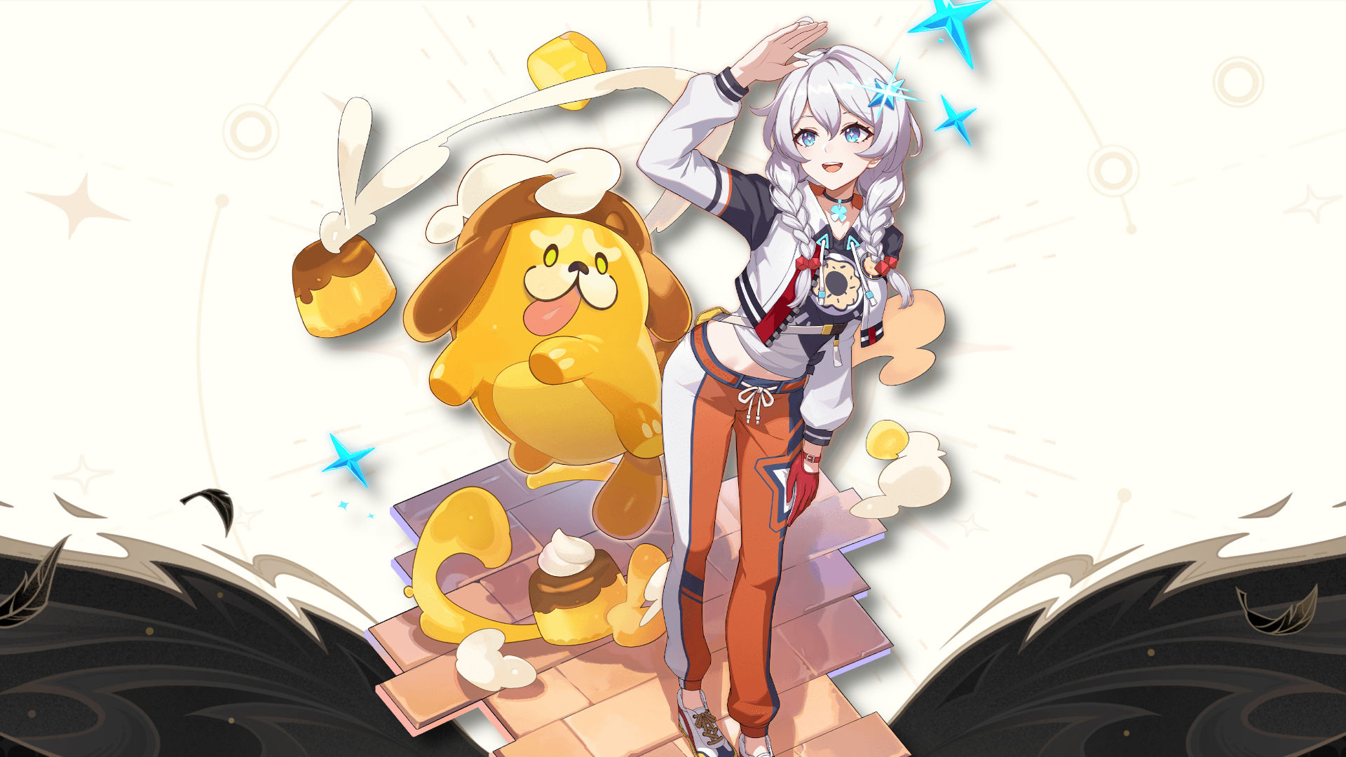 Honkai: Nexus Anima exploration in Iia, showing the seaside town open-world setting